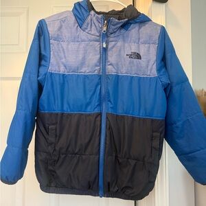 The North Face Kids Two-Tone Blue and Black Puffer Jacket